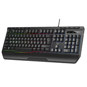 Laser RGB Gaming Keyboard with Anti-Ghosting Keys V1031-KB-MBK701-BK