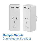 Laser Smart Wi-Fi Plug with Dual USB and Power Monitoring V1031-LSH-PLGPM-AC1