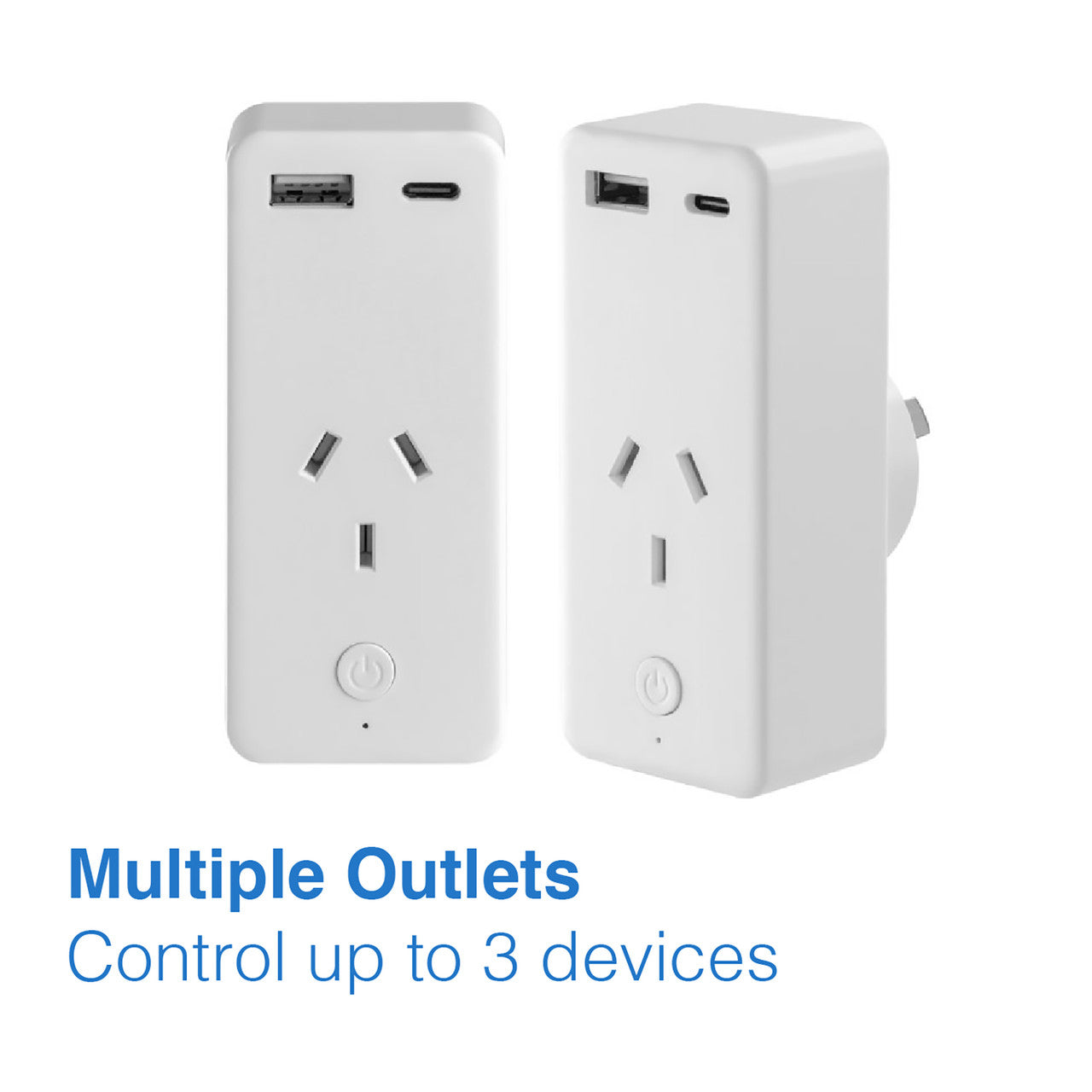 Laser Smart Wi-Fi Plug with Dual USB and Power Monitoring V1031-LSH-PLGPM-AC1