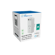 Laser Smart Wi-Fi Plug with Dual USB and Power Monitoring V1031-LSH-PLGPM-AC1