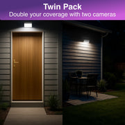 Laser Outdoor Wall Light Camera Twin Pack V1031-LSH-WLCAMT960