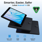 Laser 10 Inch Android Tablet 64GB with Case V1031-MID-10A15B-921