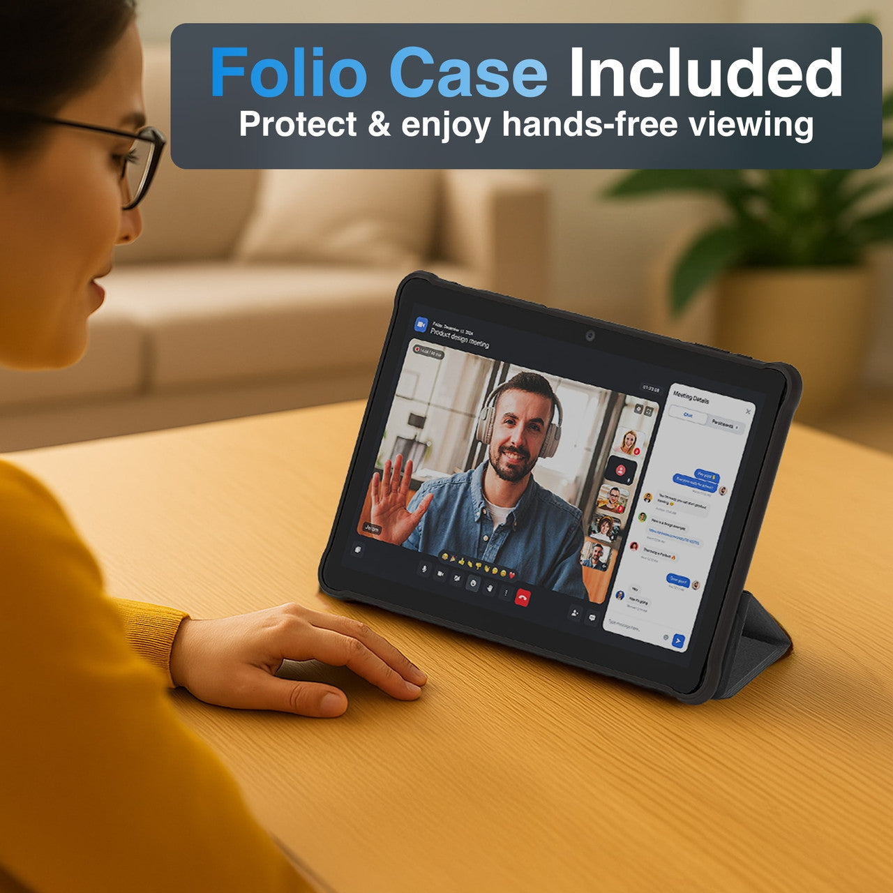 Laser 10 Inch Android Tablet 64GB with Case V1031-MID-10A15B-921