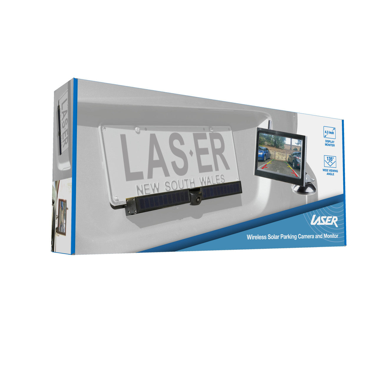 Laser 4.3" Wireless Solar Parking Camera with Monitor V1031-NAVC-RCMS-999