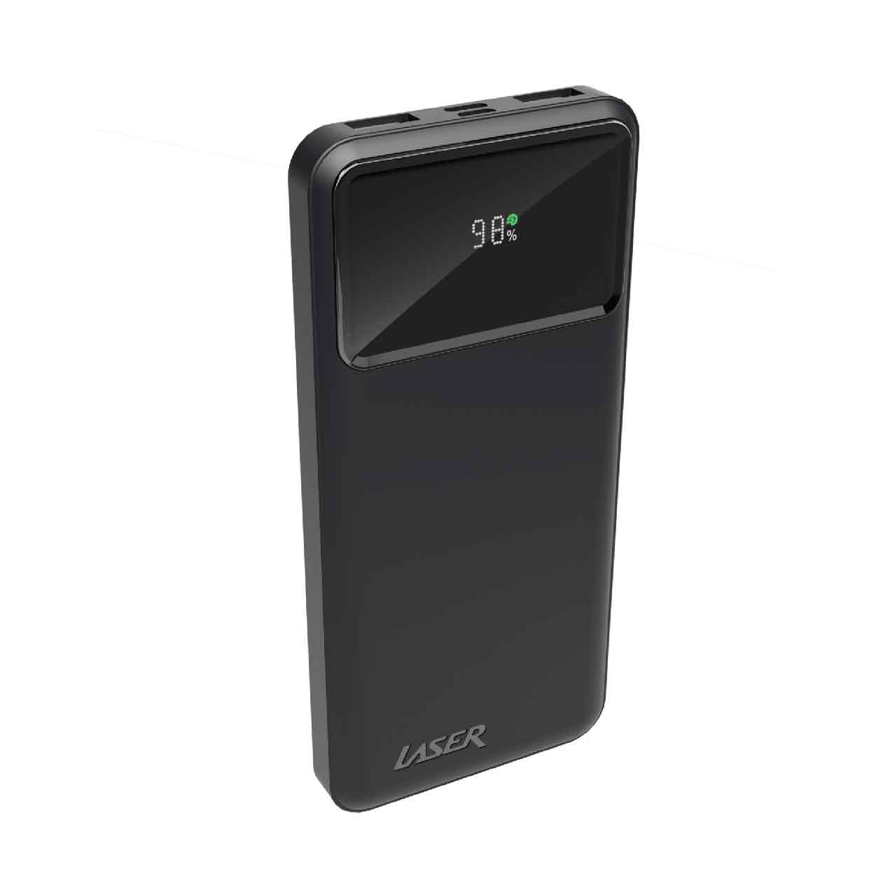 Laser 10000mAh Powerbank 18W PD with LED Indicator Black V1031-PB-10K24BK-712