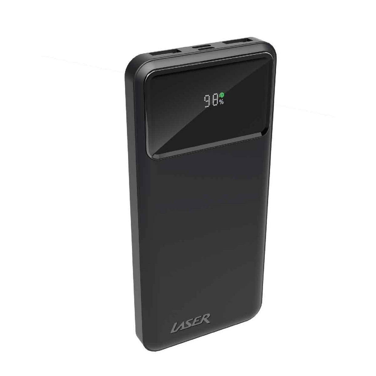 Laser 10000mAh Powerbank 18W PD with LED Indicator Black V1031-PB-10K24BK-712