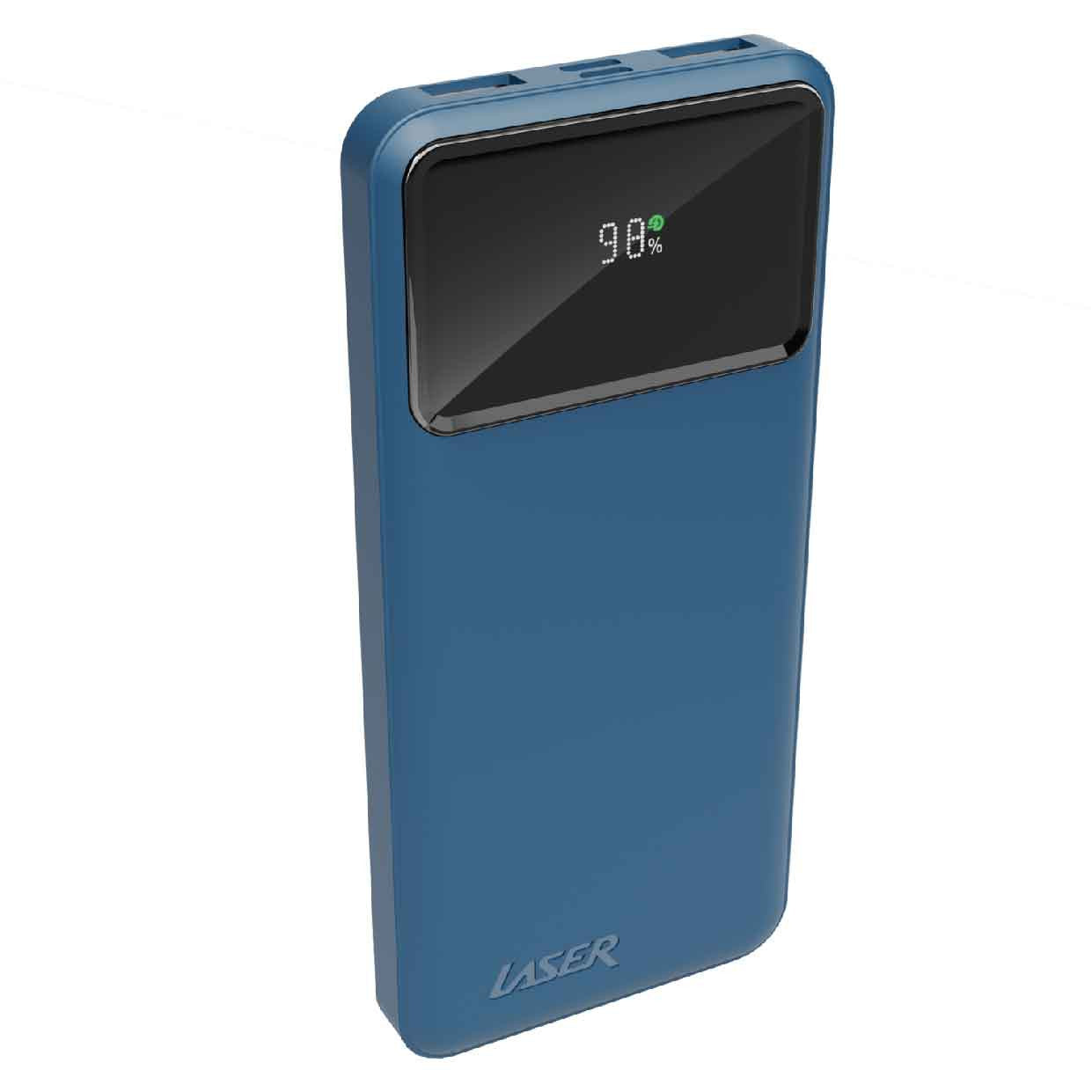 Laser 10000mAh Powerbank 18W PD with LED Navy V1031-PB-10K24NA-736