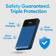 Laser 10000mAh Powerbank 18W PD with LED Navy V1031-PB-10K24NA-736