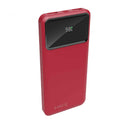 Laser 10000mAh Powerbank 18W PD with LED Indicator Red V1031-PB-10K24RD-729