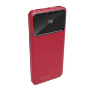 Laser 10000mAh Powerbank 18W PD with LED Indicator Red V1031-PB-10K24RD-729