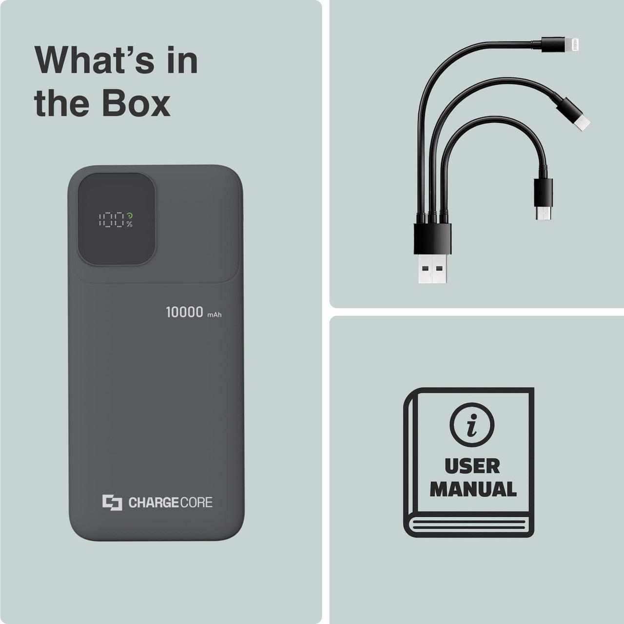 ChargeCore SafeCharge Max 10K - Black V1031-PB-10LFBK-969