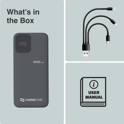 ChargeCore SafeCharge Max 10K - Black V1031-PB-10LFBK-969