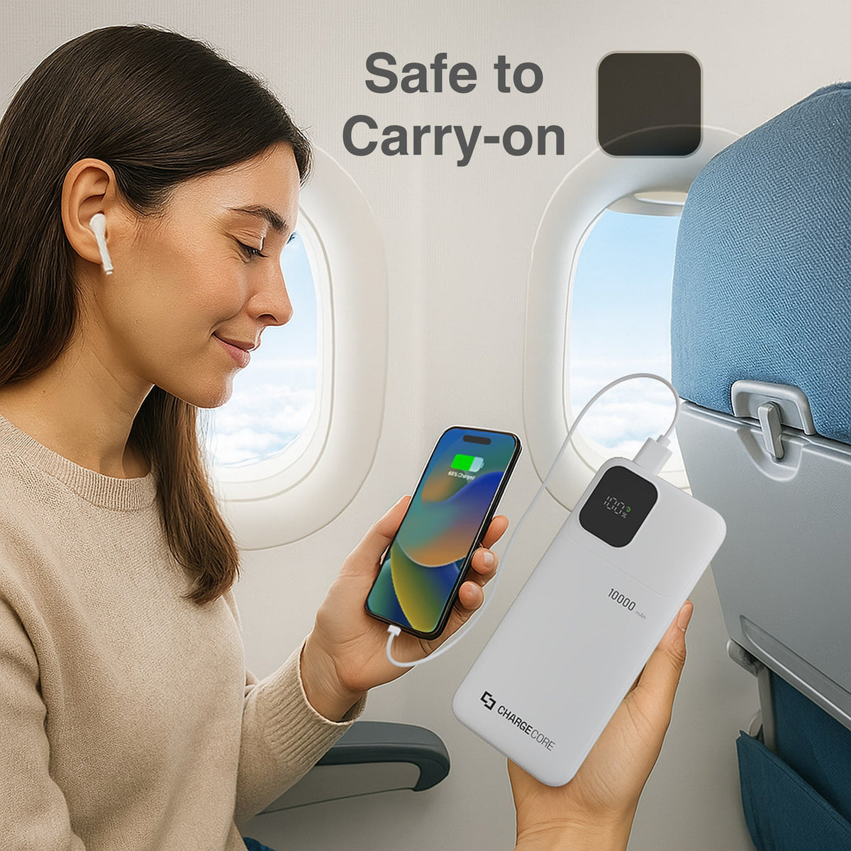 ChargeCore SafeCharge Max 10K - White V1031-PB-10LFWT-990
