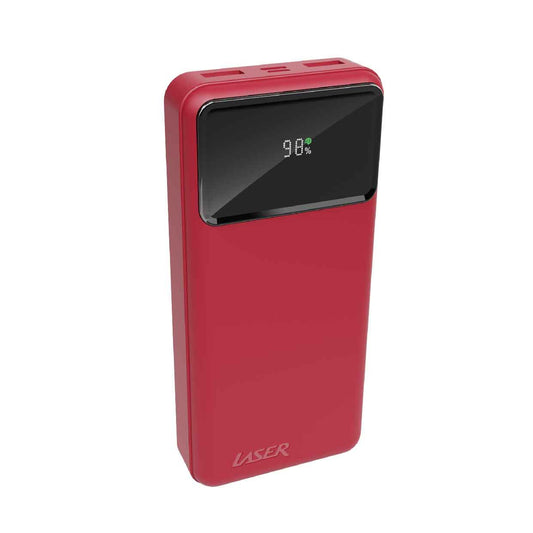 Laser 20000mAh Powerbank 18W PD with LED Red V1031-PB-20K24RD-750