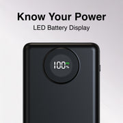 Laser 20000mAh Powerbank Battery Display Black V1031-PB-20K25BK-809
