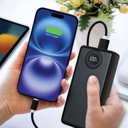 Laser 20000mAh Powerbank Battery Display Black V1031-PB-20K25BK-809