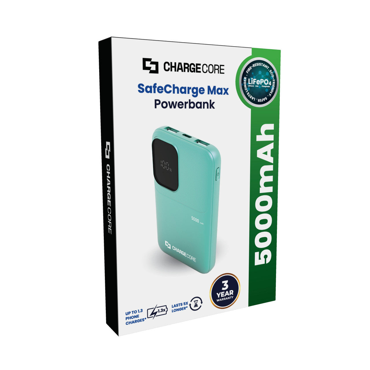 ChargeCore SafeCharge Max 5K - Aquatic Awe V1031-PB-5KLFAQ-034
