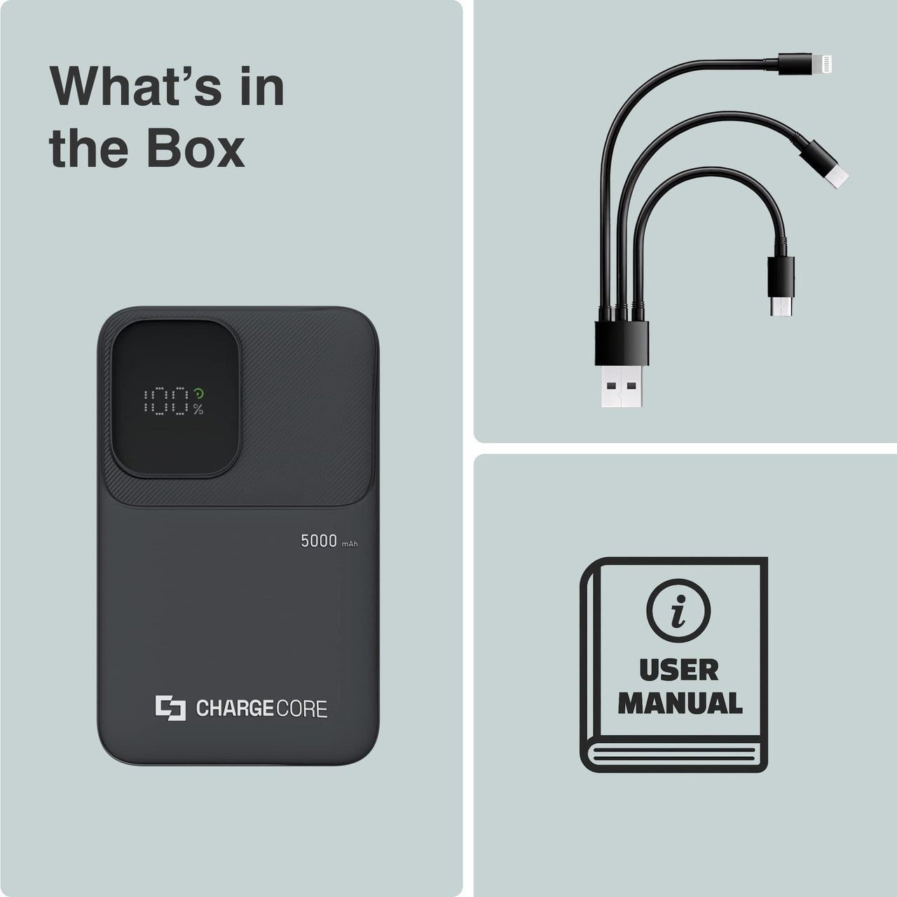 ChargeCore SafeCharge Max 5K - Black V1031-PB-5KLFBK-027