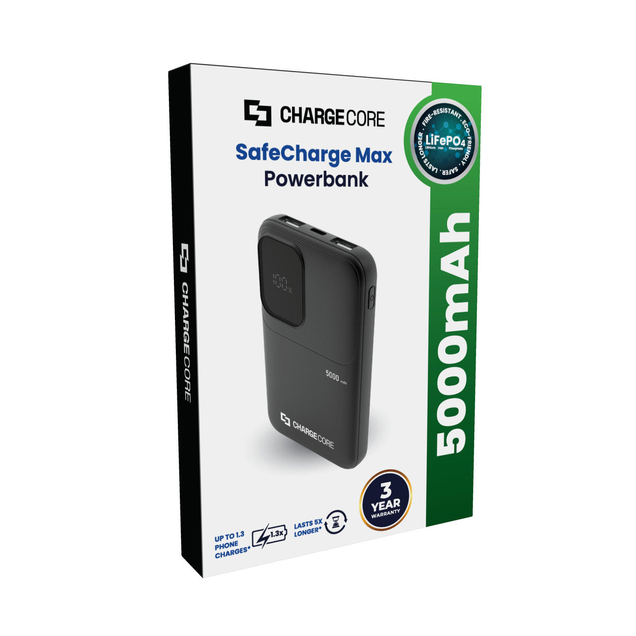 ChargeCore SafeCharge Max 5K - Black V1031-PB-5KLFBK-027