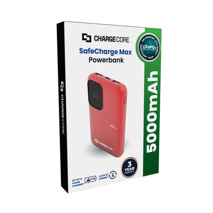 ChargeCore SafeCharge Max 5K - Sunset Coral V1031-PB-5KLFSU-041