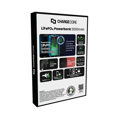 ChargeCore SafeCharge Max 5K - Sunset Coral V1031-PB-5KLFSU-041