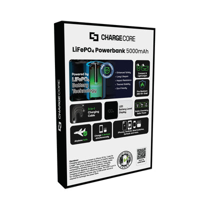 ChargeCore SafeCharge Max 5K - White V1031-PB-5KLFWT-058