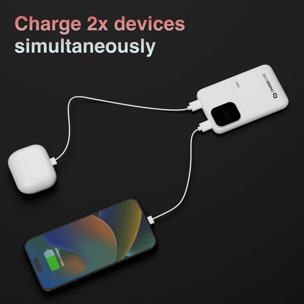 ChargeCore SafeCharge Max 5K - White V1031-PB-5KLFWT-058