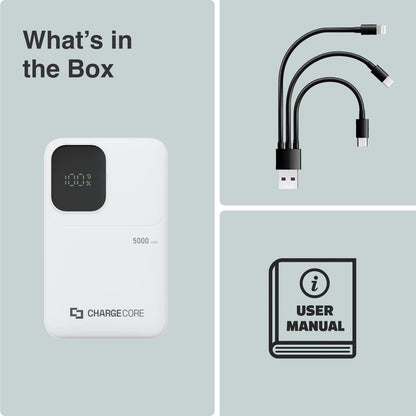 ChargeCore SafeCharge Max 5K - White V1031-PB-5KLFWT-058