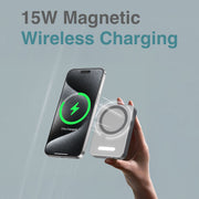 Laser ChargeCore 5000mAh Selfie Powerbank - White V1031-PB-5MLED-129