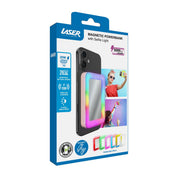 Laser 5000mAh Magnetic Wireless Powerbank Mirror Light - Pink