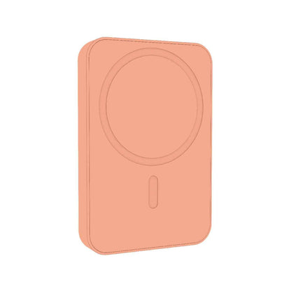 Laser 5000mAh Magnetic Wireless Power Bank Peach V1031-PB-5MSPE-798
