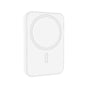 Laser 5000mAh Magnetic Wireless Power Bank White V1031-PB-5MSWH-774