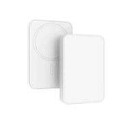 Laser 5000mAh Magnetic Wireless Power Bank White V1031-PB-5MSWH-774