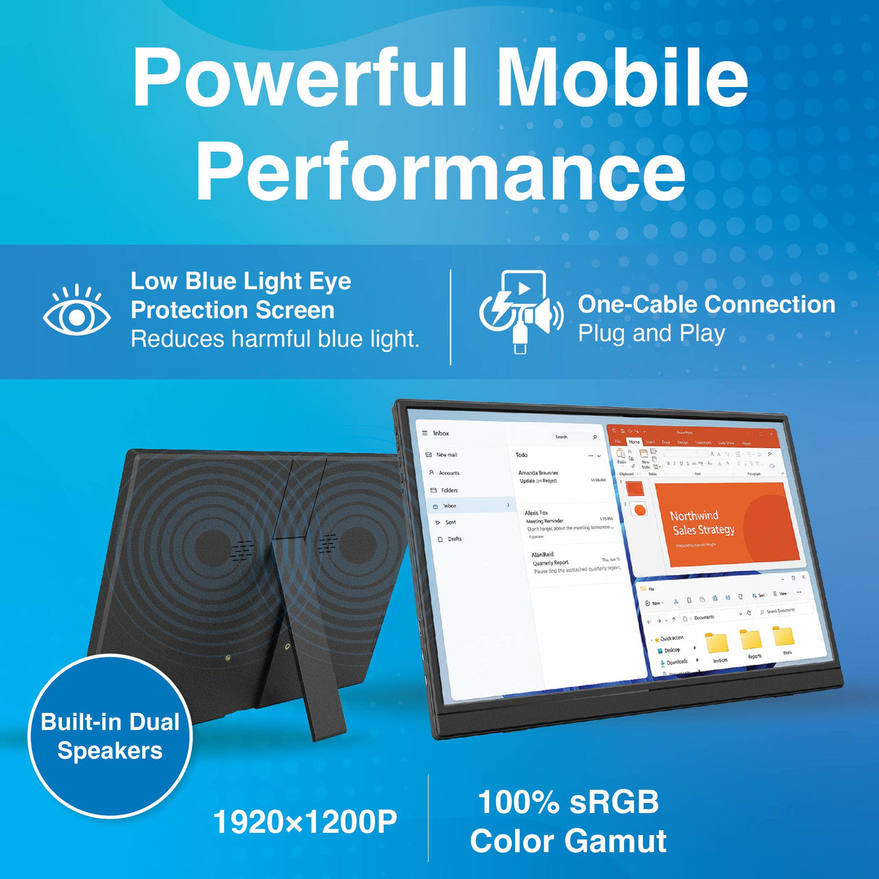 Laser 14 inch USB-C Portable Display V1031-PC-14PTMB-004