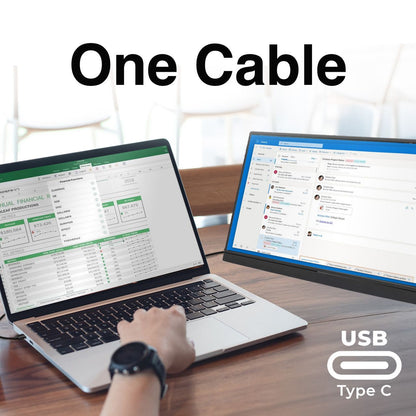 Laser 15.6 Inch Portable Monitor with USB-C and HDMI V1031-PC-15PTMB-209
