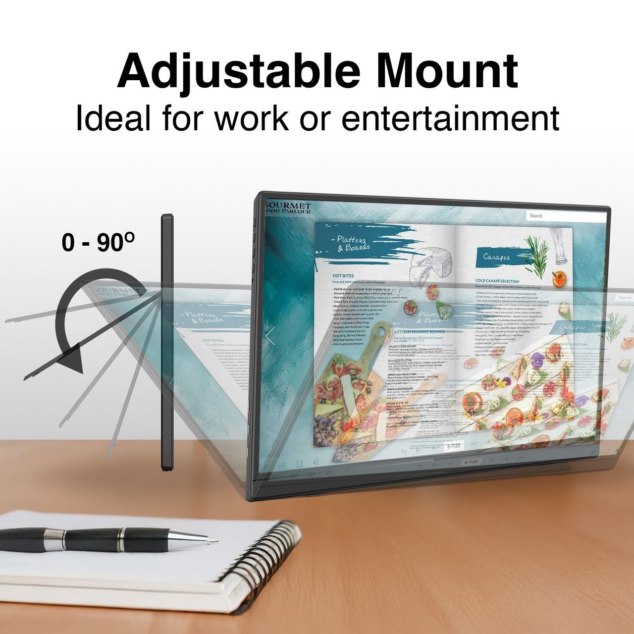Laser 15.6 Inch Portable Monitor with USB-C and HDMI V1031-PC-15PTMB-209