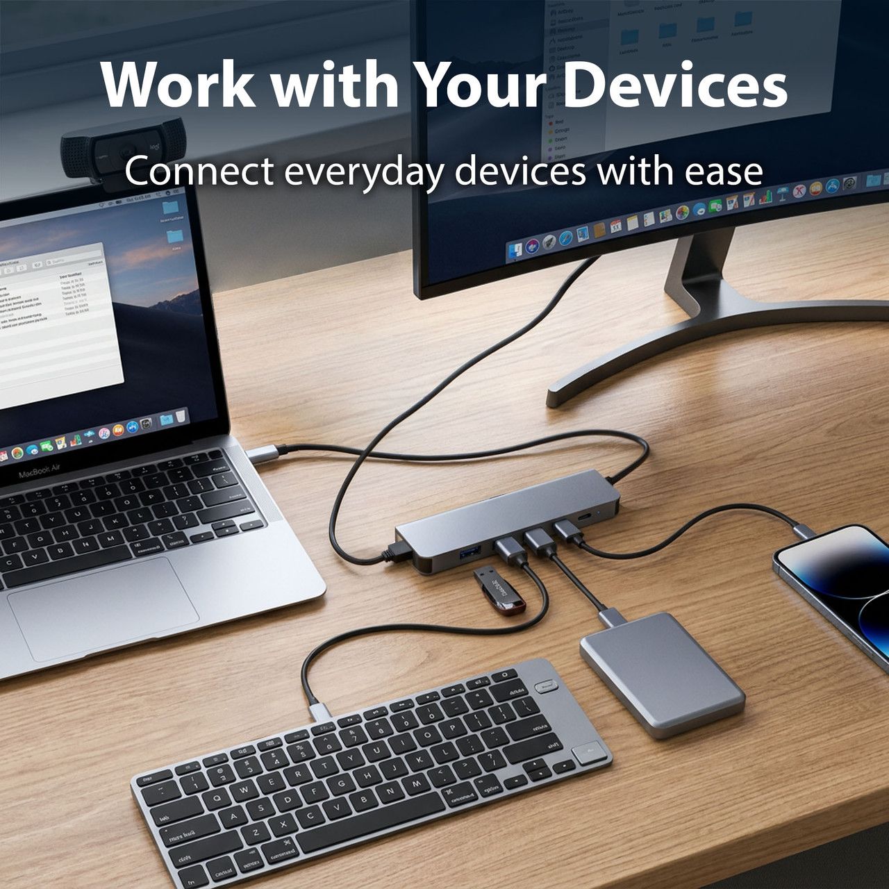 Laser USB-C 6-in-1 Multi-Port Hub with 4K HDMI and 100W PD Charging V1031-PC-HUB601-646