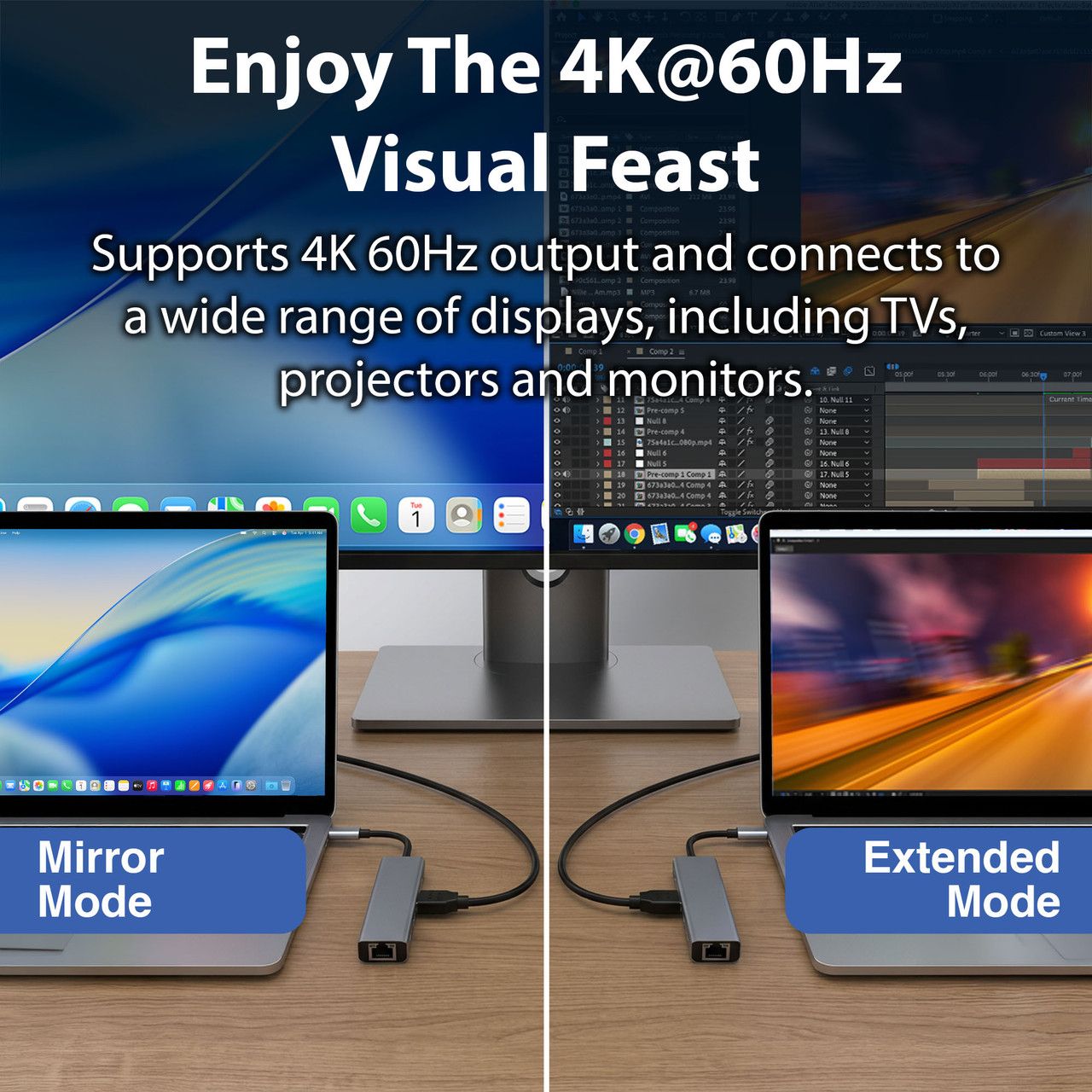 Laser USB-C 7 Port Hub with HDMI and Ethernet