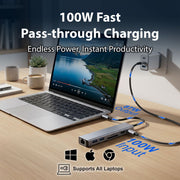 Laser USB-C 7 Port Hub with HDMI and Ethernet