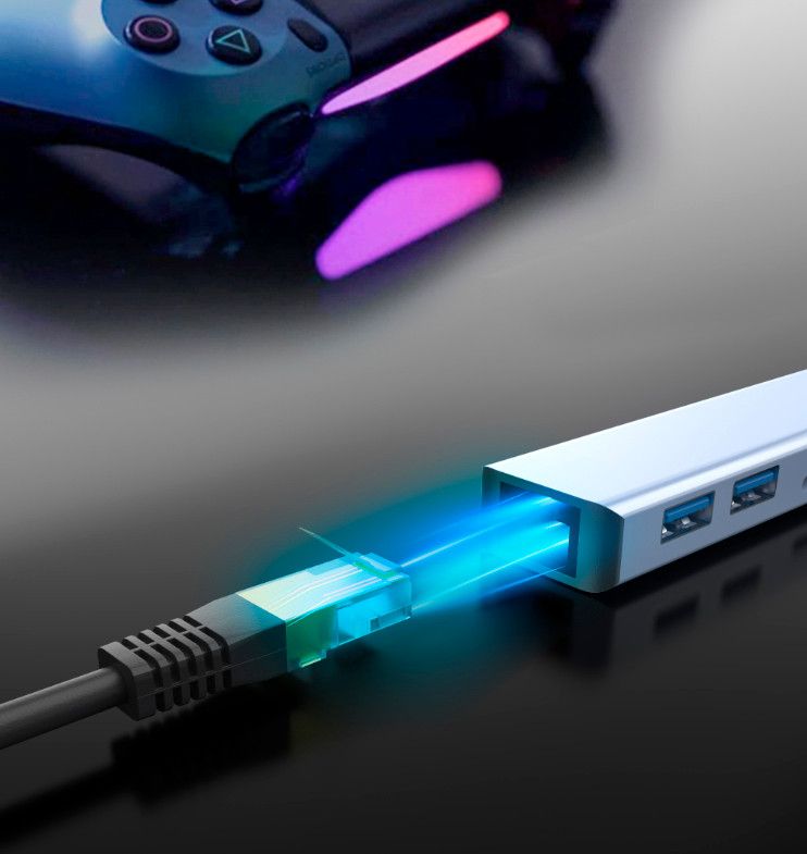 Laser USB-C 7 Port Hub with HDMI and Ethernet
