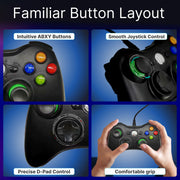 Laser Gaming Wired PC Controller - Black V1031-PCO-AGAMEC-BK