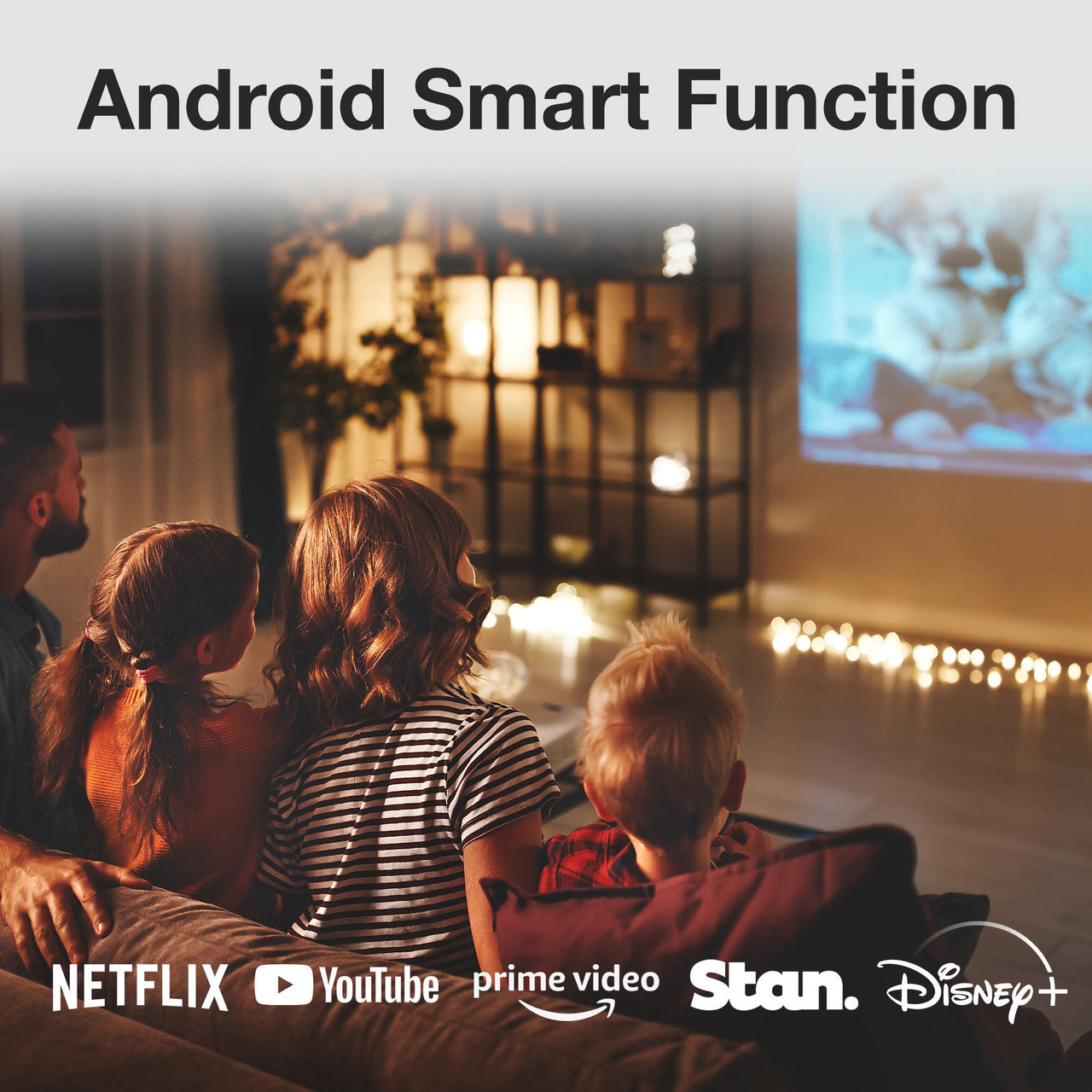 Laser Cube Android Projector with 120in Screen V1031-PJ-CUFHWH-454