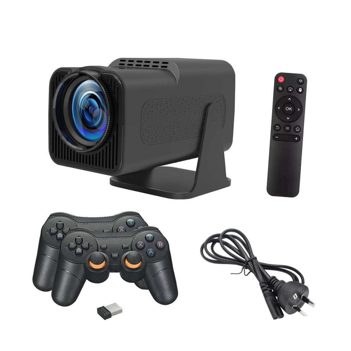 Smart Gaming Projector with 80 Games Dual Controllers V1031-PJ-GH803B-168