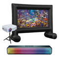 Laser 1080P Outdoor Cinema Bundle 144 Inch V1031-PJ-OBF144-670