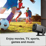 Laser 1080p Android Multi-Angle LED Projector Black V1031-PJ-TUFHA3-065