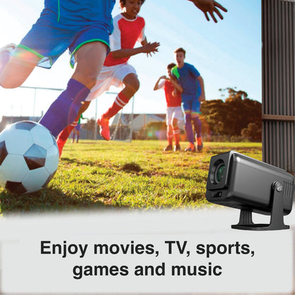 Laser 1080p Android Multi-Angle LED Projector Black V1031-PJ-TUFHA3-065