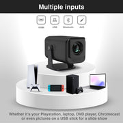 Laser 1080p Android Multi-Angle LED Projector Black V1031-PJ-TUFHA3-065