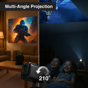 Laser 1080p Android Multi-Angle LED Projector Black V1031-PJ-TUFHA3-065