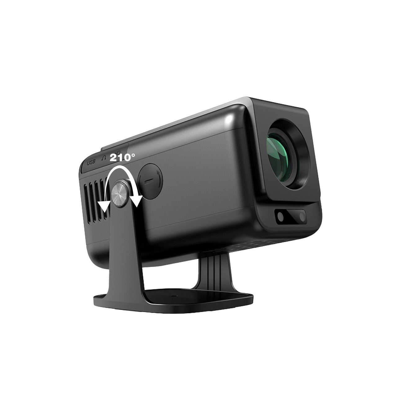 Laser 1080p Android Multi-Angle LED Projector Black V1031-PJ-TUFHA3-065