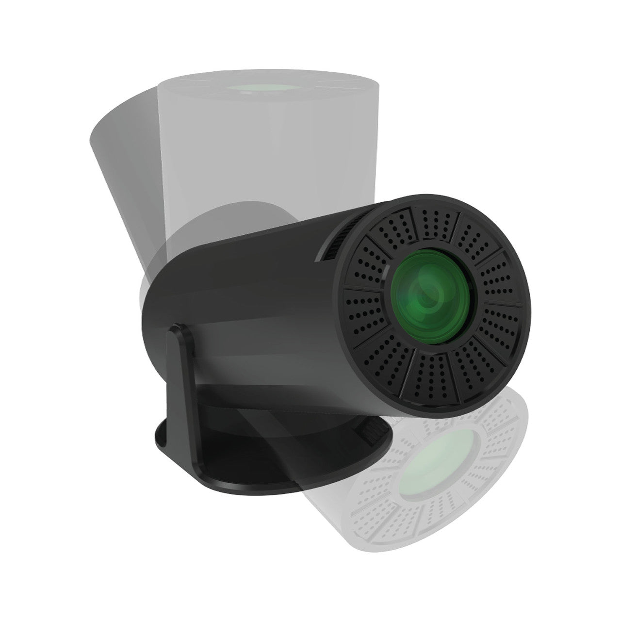 Laser Multi Angle Android LED Projector Black V1031-PJ-TUHDAB-877